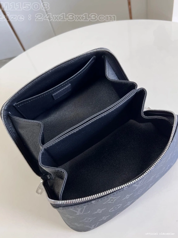 Official oldcobbler TOILETRY LOUIS BAG-24*13*13CM VUITTON 0723